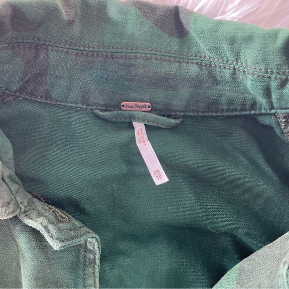Free People Slouchy Military Camo Jacket | Size XS - Picture 11 of 12